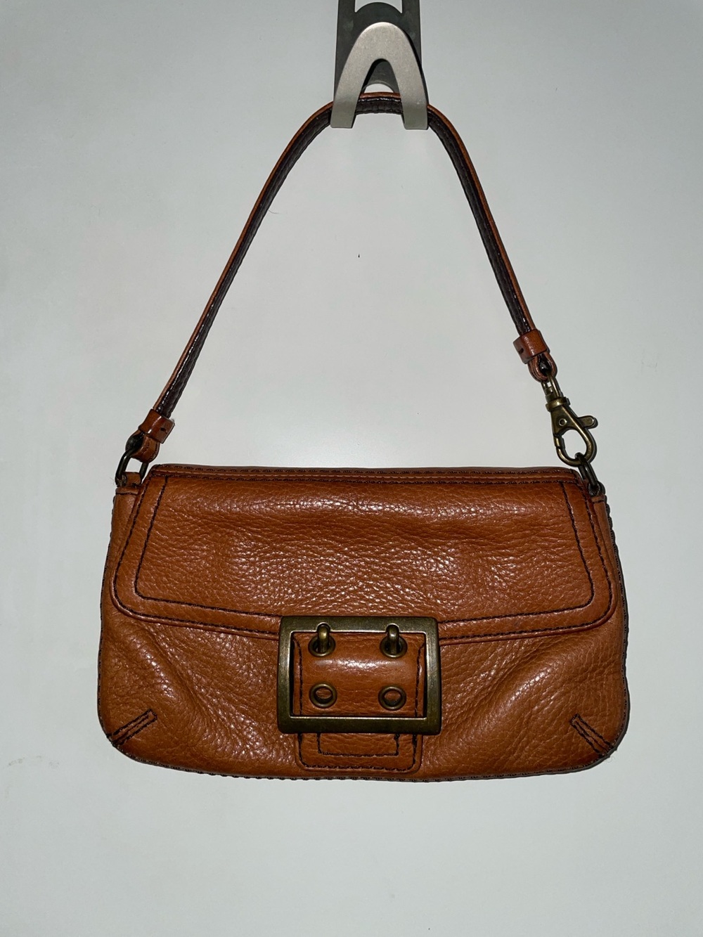 Banana Republic Genuine Leather Mini Small Shoulder Bag Cognac
Brown